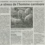 Article dans les DNA : "le stress de l'homme carnivore"